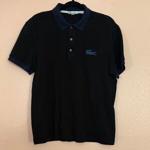 Lacoste Men's Polo Shirt in Black and Navy